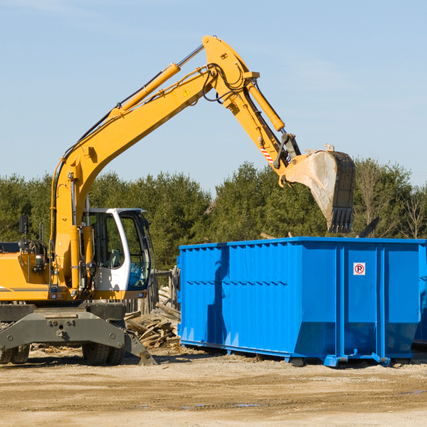 how many times can i have a residential dumpster rental emptied in Canyon